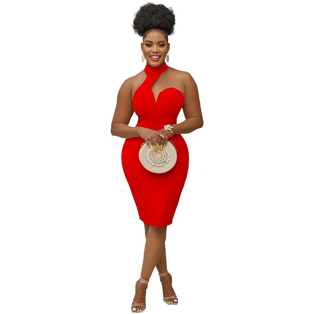 Halter Neck Pencil Dress